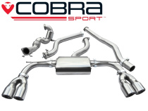 Audi S3 (8V) (saloon) Quattro 13- Turboback-sportavgassystem (Med Sportkatalysator & Ej Ljuddämpat) Cobra Sport
